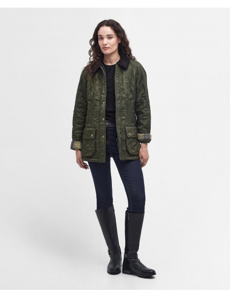 Barbour Beadnel Polarquilt Olive