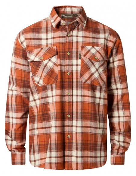 Pinewood Härjedalen shirt Terracotta/Brown | Holmgrens Jakt och Fritid