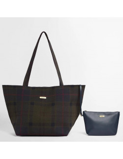 Barbour Layla Tartan Tote Bag Shadow Classic | Holmgrens Jakt och Fritid