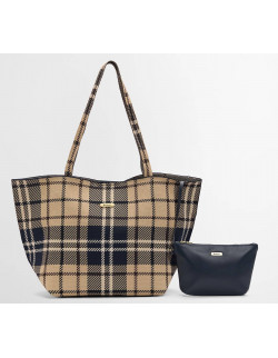 Barbour Layla Tartan Tote Bag Birchwood | Holmgrens Jakt och Fritid