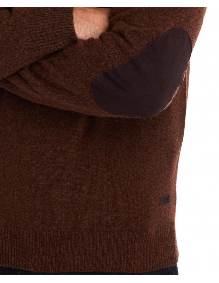 Barbour Stickad tröja Herr Ess Patch Crew Bracken Holmgrens Jakt & Fritid