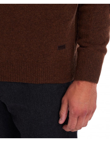 Barbour Herr Stickad tröja Ess Patch Crew Bracken Holmgrens Jakt & Fritid