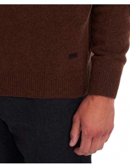 Barbour Herr Stickad tröja Ess Patch Crew Bracken Holmgrens Jakt & Fritid