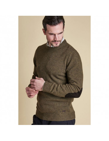 Barbour Herrtröja Ess Patch Crew Willow Green Holmgrens Jakt & Fritid