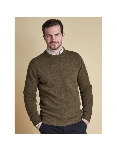 Barbour Tröja Herr Ess Patch Crew Willow Green Holmgrens Jakt & Fritid