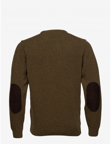 Barbour Tröjor Ess Patch Crew Willow Green Holmgrens Jakt & Fritid