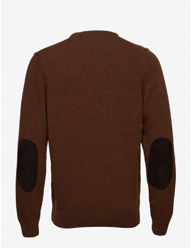 Barbour Stickad tröja Ess Patch Crew Bracken Herr Holmgrens Jakt & Fritid