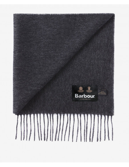 Barbour Plain Lambswool Halsduk Scarf Charcoal Grey | Holmgrens Jakt och Fritid