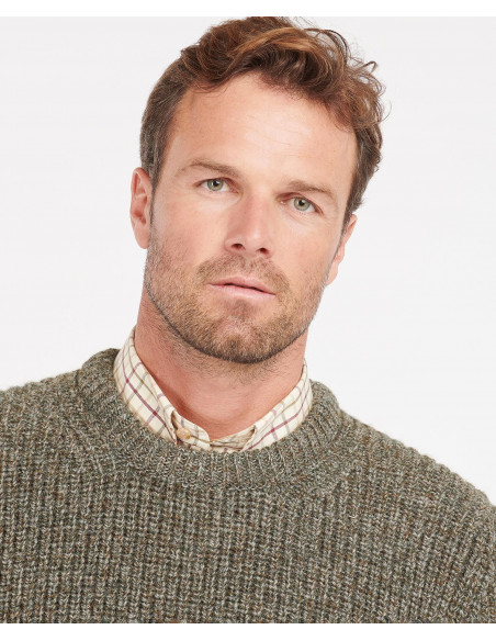 Stickad tröja Barbour New Tyne Crew Sweater -Holmgrens Jakt och Fritid