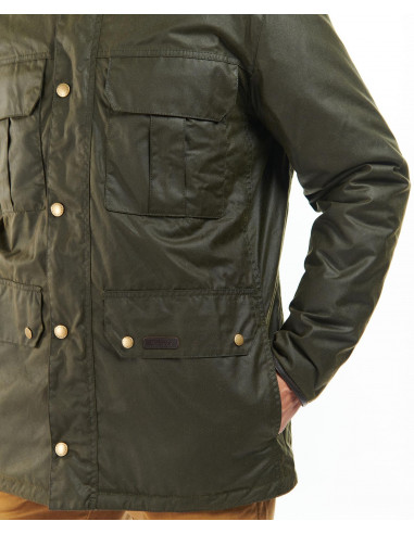 Barbour Malcom vaxad Herrjacka Olive Holmgrens Jakt & Fritid