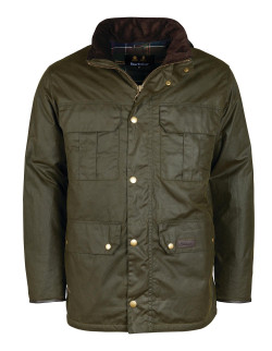 Barbour Malcom Wax Mens Jacket Olive Holmgrens Jakt & Fritid