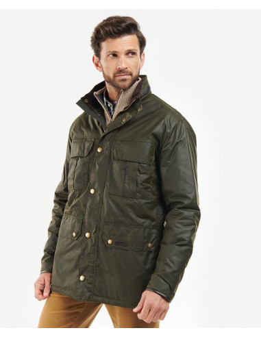 Barbour Oljerock Malcom Wax Mens Jacket Olive Holmgrens Jakt & Fritid