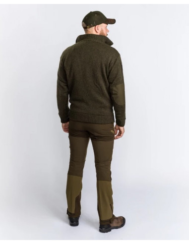 Pinewood Stickad Tröja Hurricane Mens Sweater Grön Holmgrens Jakt och Fritid