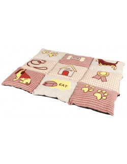 Trixie Hundbädd Lapptäcke Röd/Beige | Holmgrens Jakt och Fritid