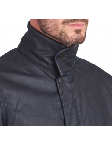 Barbour Hereford M:s Wax Jacket Navy lättfodrad