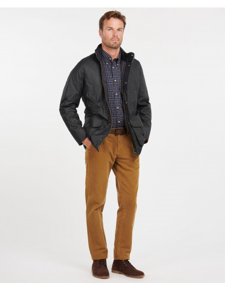 Barbour jacka Hereford Wax Navy Holmgrens Jakt & Fritid