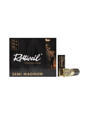 Hagelpatroner Rottweil Semi Magnum 12/70 40g Bly - Holmgrens Jakt o Fritid
