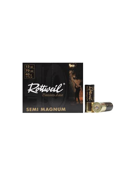 Hagelpatroner Rottweil Semi Magnum 12/70 40g Bly - Holmgrens Jakt o Fritid