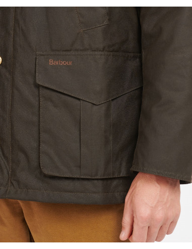Vaxad jacka Barbour Hereford Olive Holmgrens Jakt & Fritid
