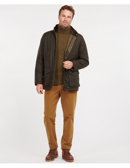 Herrjacka Barbour Hereford vaxad Olive Holmgrens Jakt och Fritid