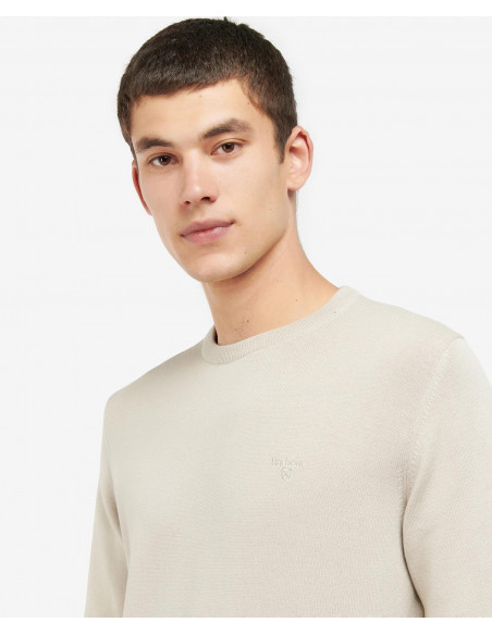 Barbour Pima Cotton Crew Neck Mist - Holmgrens Jakt & Fritid