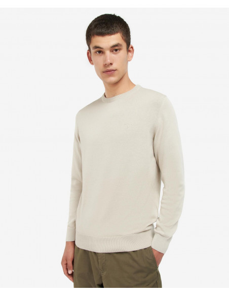 Barbour Pima Cotton Crew Neck Mist - Holmgrens Jakt & Fritid