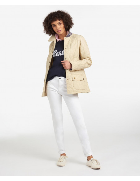Barbour Summer Beadnell Quilt Pearl - Holmgrens Jakt & Fritid