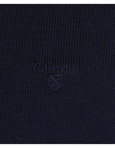 Barbour Cotton Half Zip Sweater Navy - Holmgrens Jakt & Fritid