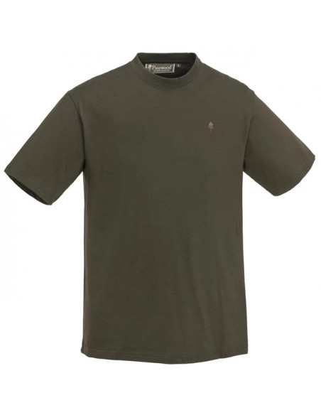Pinewood bomullstshirt Green/Brown/Kaki - Holmgrens Jakt & Fritid