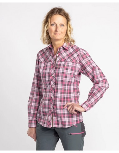 Pinewood Cumbria shirt Pink/Grey - Holmgrens Jakt & Fritid