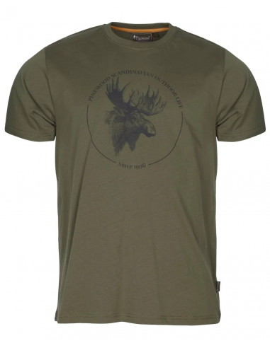 Pinewood Moose T-shirt Olive - Holmgrens Jakt & Fritid