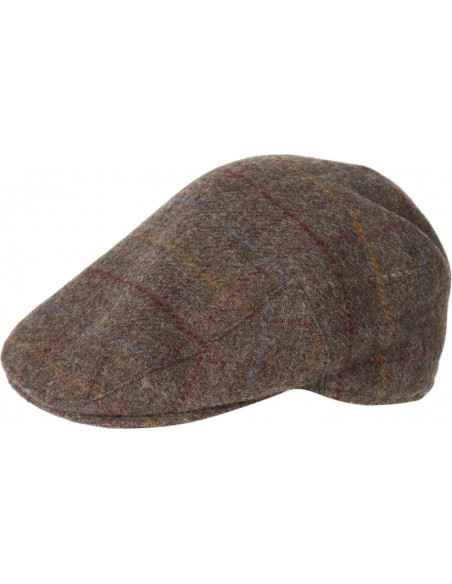 Barbour Crieff M:s Flat Cap Olive/Blue/Red - Holmgrens Jakt & Fritid