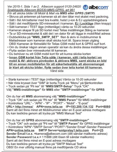 Albecom Övervakningskamera BG 530
