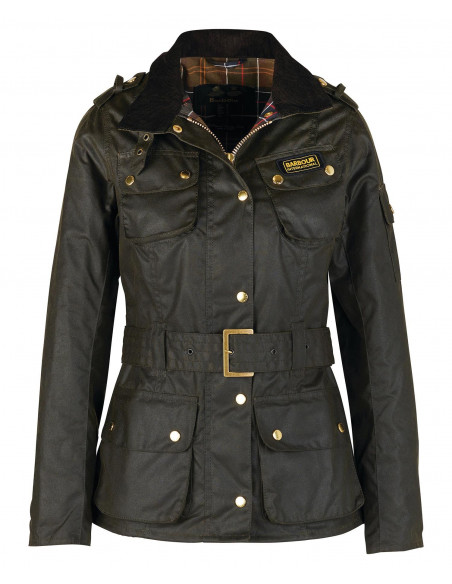 Barbour Womans International Wax Jacket Olive - Holmgrens Jakt & Fritid