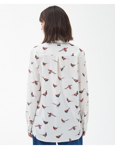 Barbour Safari Shirt Off-white Pheasant