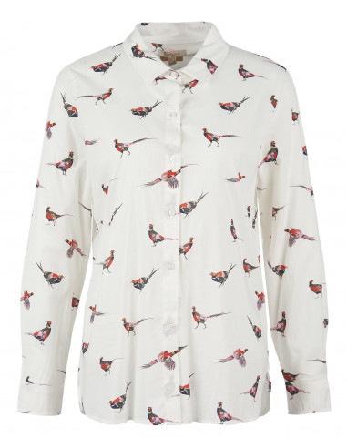 Barbour Safari Shirt Off-white Pheasant