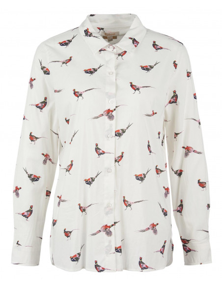 Barbour Safari Shirt Off-white Pheasant