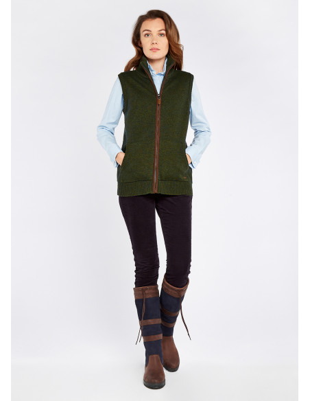 Dubarry Sheedy Knitted Vest Olive - Holmgrens Jakt & Fritid