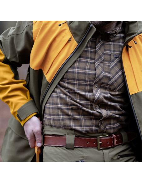 Blaser Edward Flanell Shirt Beige/Brown - Holmgrens Jakt & Fritid