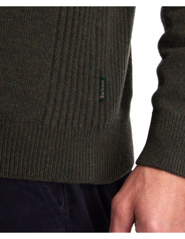 Barbour Holden Half Zip Olive Marl - Holmgrens Jakt & Fritid