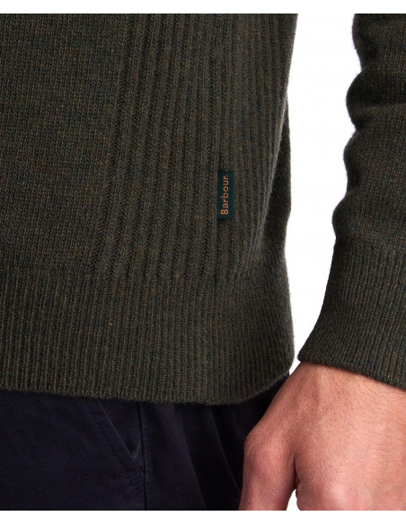 Barbour Holden Half Zip Olive Marl - Holmgrens Jakt & Fritid