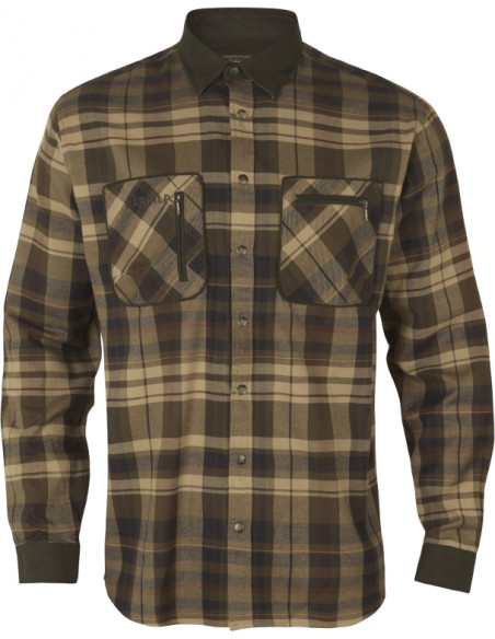 Härkila Skjorta Pajala Beige Brown | Holmgrens Jakt och Fritid