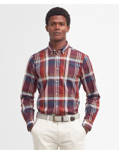 Barbour Kidd Shirt Tailored fit Red | Holmgrens Jakt & Fritid