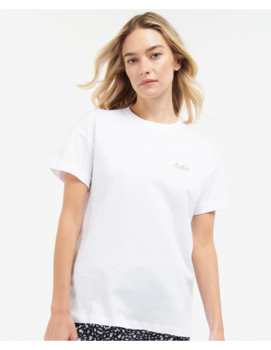 Barbour Alonso Tee White | Holmgrens Jakt & Fritid