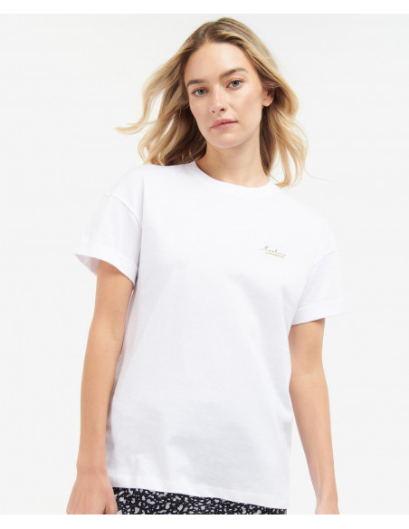 Barbour Alonso Tee White | Holmgrens Jakt & Fritid