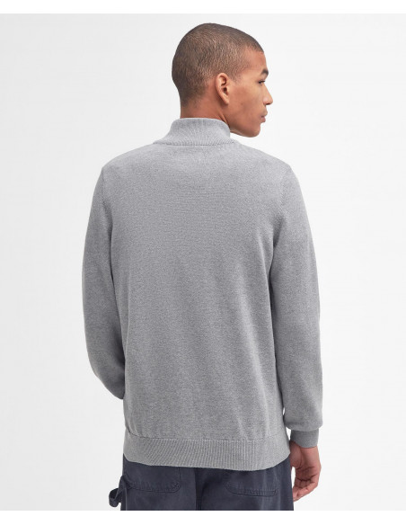 Barbour Cotton Half Zip Grey Marl | Holmgrens Jakt & Fritid