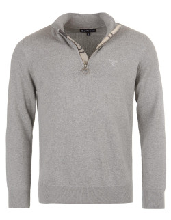 Barbour Cotton Half Zip Grey Marl | Holmgrens Jakt & Fritid 2