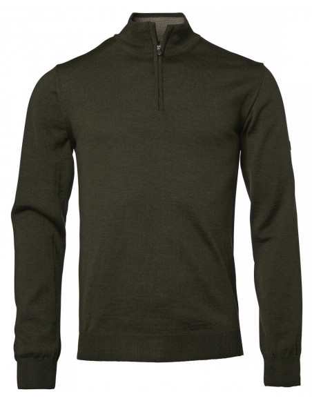 Chevalier Aston Half zip Merino Pullover Green | Holmgrens Jakt & Fritid
