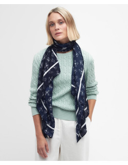 Barbour Dog Print Wrap Navy 2