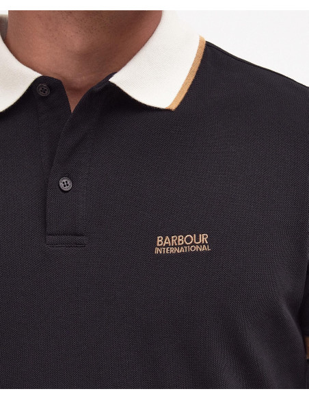 Barbour International Howall Polo Black | Holmgrens Jakt & Fritid
